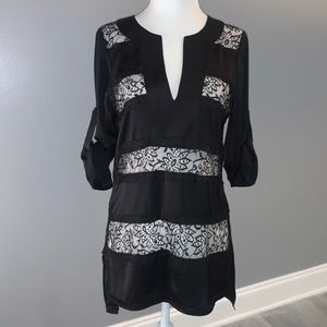 BCBGMAXAZARIA “Erid” tunic blouse size XS